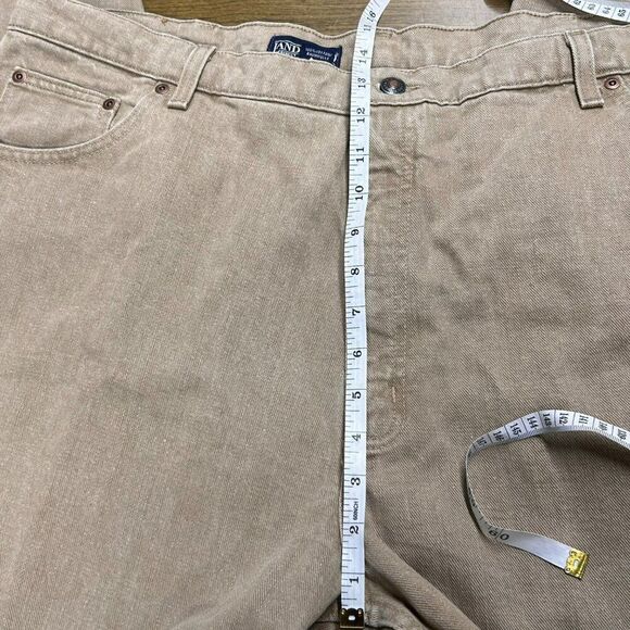 New Lands End Square Rigger Mens Khaki Pants Size 44W x 32L 100% Cotton - Picture 8 of 10